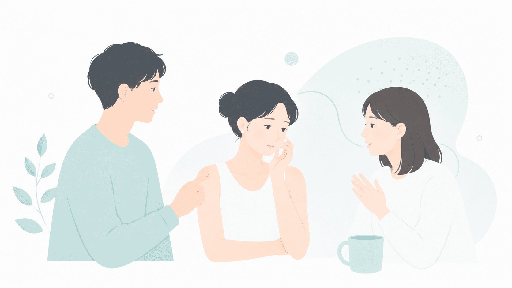 身近な人にニオイを指摘されたサインのイラスト